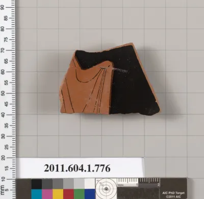 Terracotta fragment of a kylix (drinking cup)