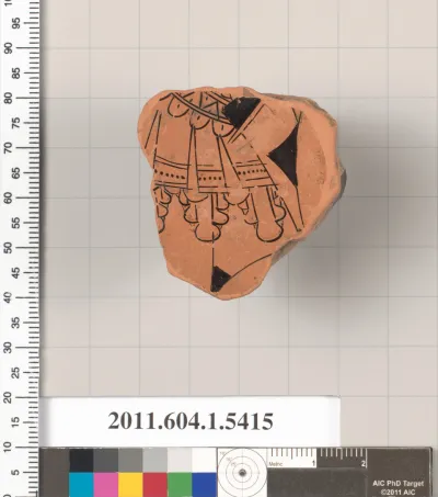 Terracotta fragment of a kylix (drinking cup)