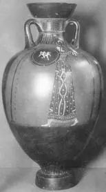 AMPHORA, PANATHENAIC PRIZE (ATHENIAN, BLACK-FIGURE)