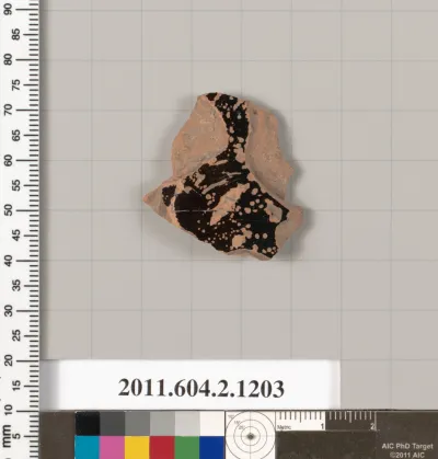 Terracotta fragment from a closed shape