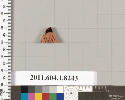 Terracotta fragment of a kylix (drinking cup)