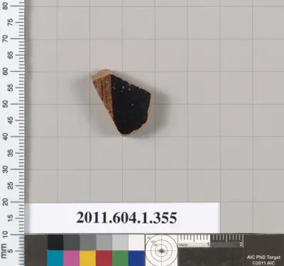 Terracotta fragment of a kylix (drinking cup)