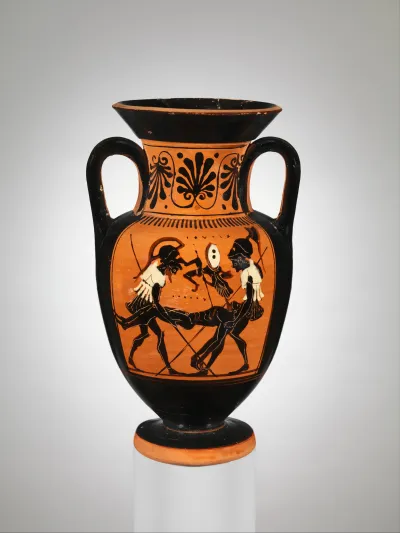 Terracotta neck-amphora (jar)