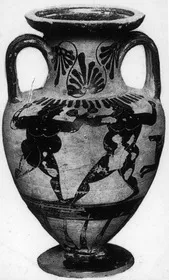 AMPHORA, NECK (ATHENIAN, BLACK-FIGURE)