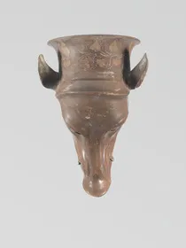 FIGURE VASE (ATHENIAN, RED-FIGURE)