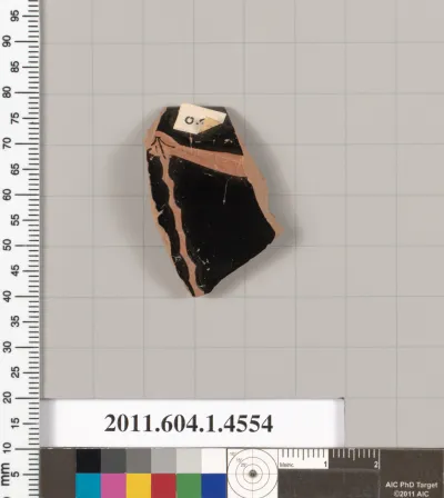 Terracotta fragment of a kylix (drinking cup)