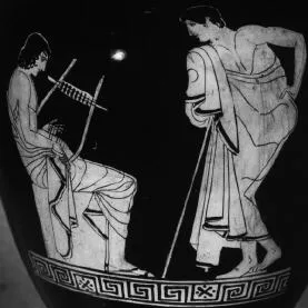 AMPHORA, NECK (ATHENIAN, RED-FIGURE)