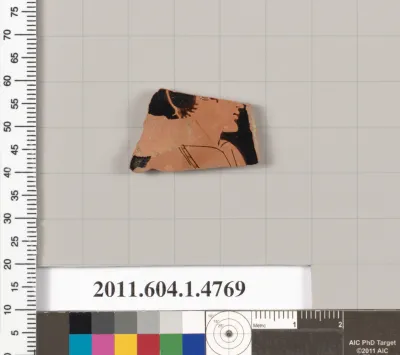 Terracotta fragment of a kylix (drinking cup)