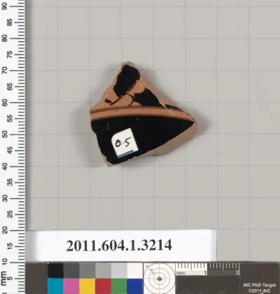 Terracotta fragment of a kylix (drinking cup)