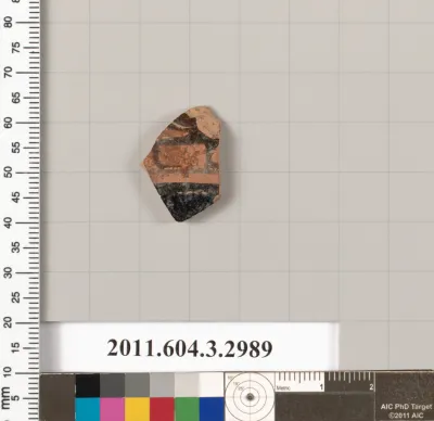 Terracotta fragment of a closed shape