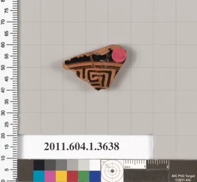 Terracotta fragment of a kylix (drinking cup)