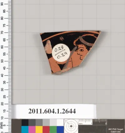 Terracotta fragment of a kylix (drinking cup)