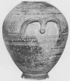 AMPHORA, NECK (CYCLADIC GEOMETRIC)