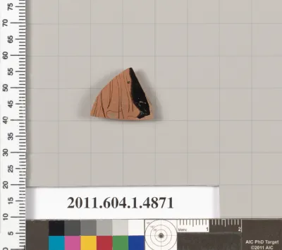 Terracotta fragment of a kylix (drinking cup)