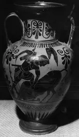 AMPHORA, NECK (ATHENIAN, BLACK-FIGURE)