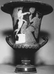 KRATER, CALYX (ATHENIAN, RED-FIGURE)