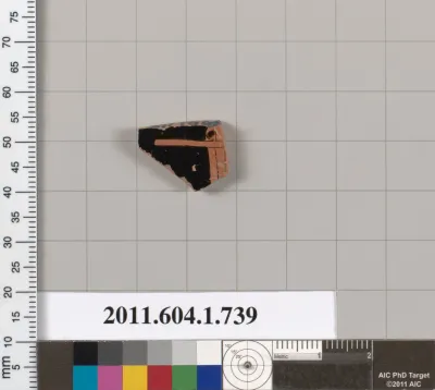 Terracotta fragment of a kylix (drinking cup)