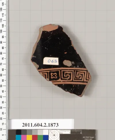 Terracotta fragment of a skyphos (deep drinking cup)