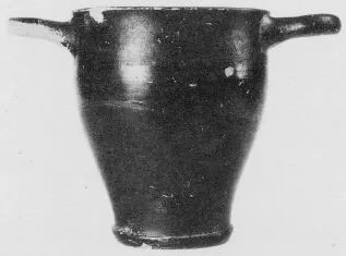 SKYPHOS (SOUTH ITALIAN, CAMPANIAN, BLACK GLAZE)