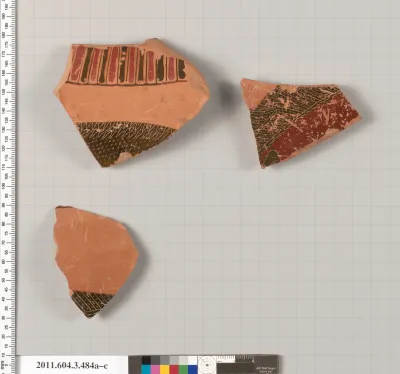 Terracotta fragments of a column-krater (bowl for mixing wine and water)