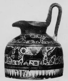 OINOCHOE (CORINTHIAN, BLACK-FIGURE)