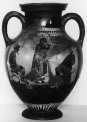 AMPHORA, BELLY, TYPE B (ATHENIAN, BLACK-FIGURE)