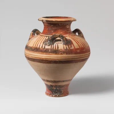 Terracotta pithoid jar