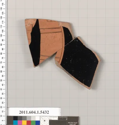 Terracotta fragment of a kylix (drinking cup)