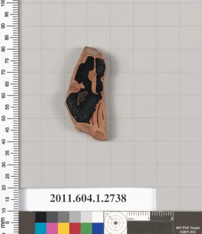 Terracotta fragment of a kylix (drinking cup)