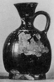 LEKYTHOS, SQUAT (ITALIOTE, BLACK GLAZE)