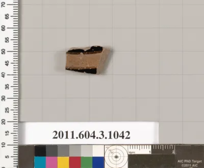 Terracotta fragment of a plate?