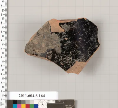 Terracotta fragment of a closed shape