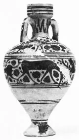 AMPHORISKOS (CORINTHIAN, BLACK-FIGURE)