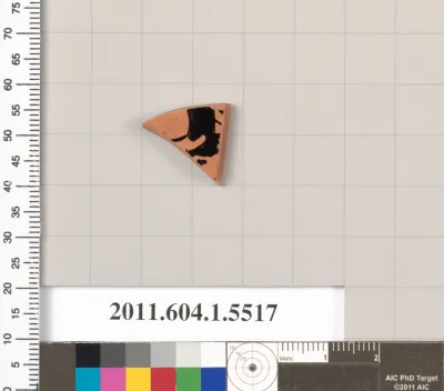 Terracotta fragment of a kylix (drinking cup)