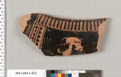 Terracotta fragment of a column-krater (bowl for mixing wine and water)