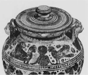 PYXIS (CORINTHIAN, BLACK-FIGURE)