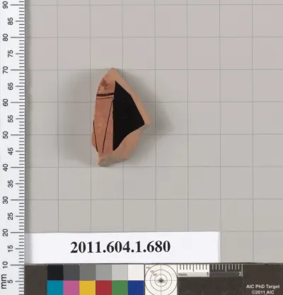 Terracotta fragment of a kylix (drinking cup)