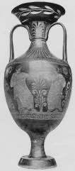 AMPHORA, PANATHENAIC SHAPE (SOUTH ITALIAN, APULIAN, RED-FIGURE)