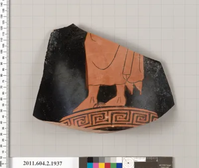 Terracotta fragment of a Nolan neck-amphora (jar)