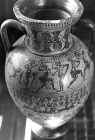 AMPHORA, NECK (ATHENIAN, BLACK-FIGURE)