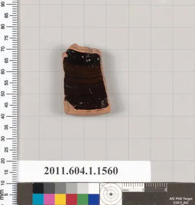 Terracotta fragment of a kylix (drinking cup)