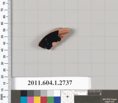 Terracotta fragment of a kylix (drinking cup)