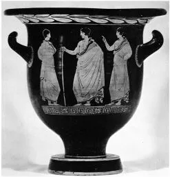 KRATER, BELL (SOUTH ITALIAN, APULIAN, RED-FIGURE)