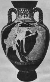 AMPHORA, PANATHENAIC SHAPE (ATHENIAN, RED-FIGURE)