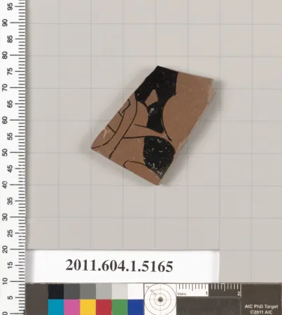 Terracotta fragment of a kylix (drinking cup)