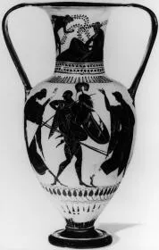 AMPHORA, NECK (ATHENIAN, BLACK-FIGURE)