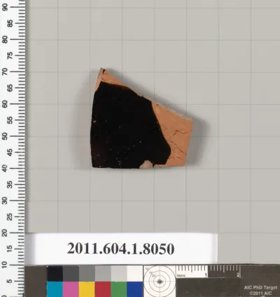 Terracotta fragment of a kylix (drinking cup)