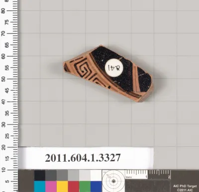 Terracotta fragment of a kylix (drinking cup)