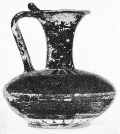 OINOCHOE (PROTOCORINTHIAN, TRANSITIONAL, BLACK POLYCHROME)