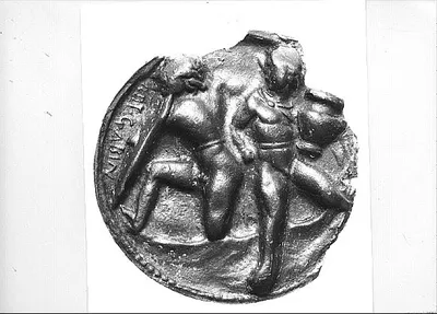 coupe  ; médaillon de vase